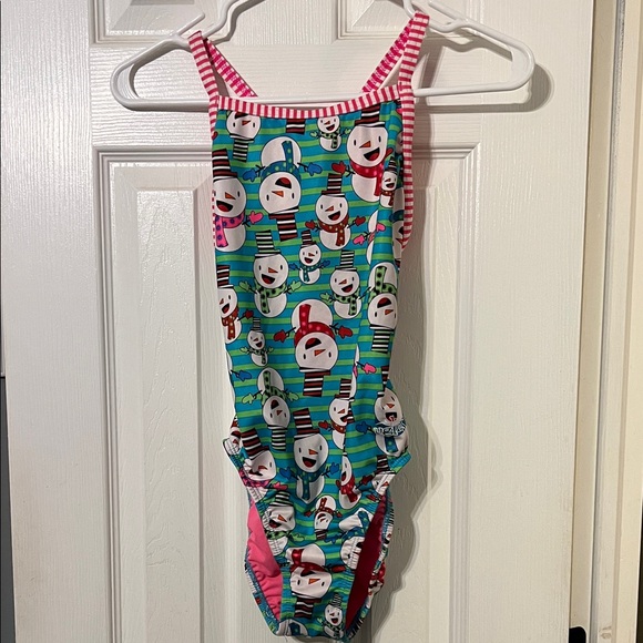 Dolfin Pink and Green Swimsuit size 34 - Picture 1 of 4